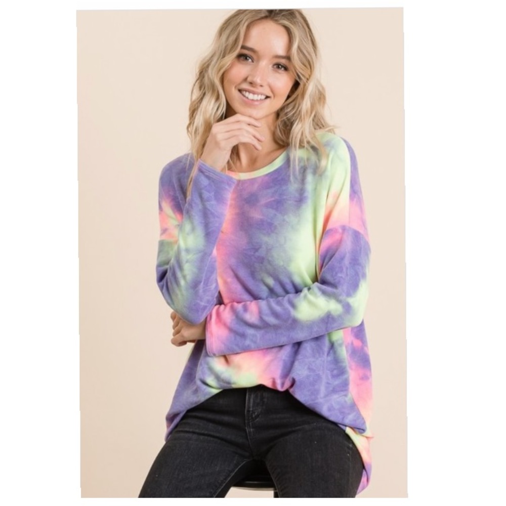 Small left ❤️tie-dye tunic top - Picture 9 of 10